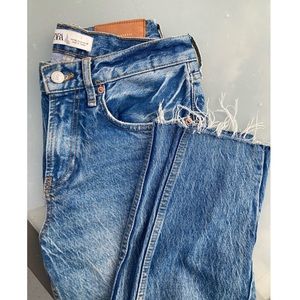 Zara Cigarette Jeans in Sunset Blue